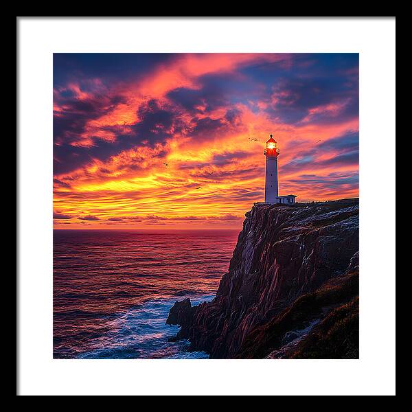Sunset Sentinel - Framed Print