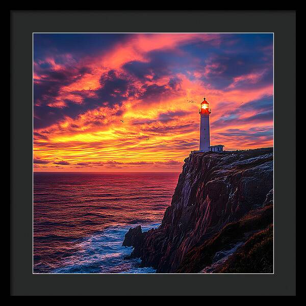 Sunset Sentinel - Framed Print