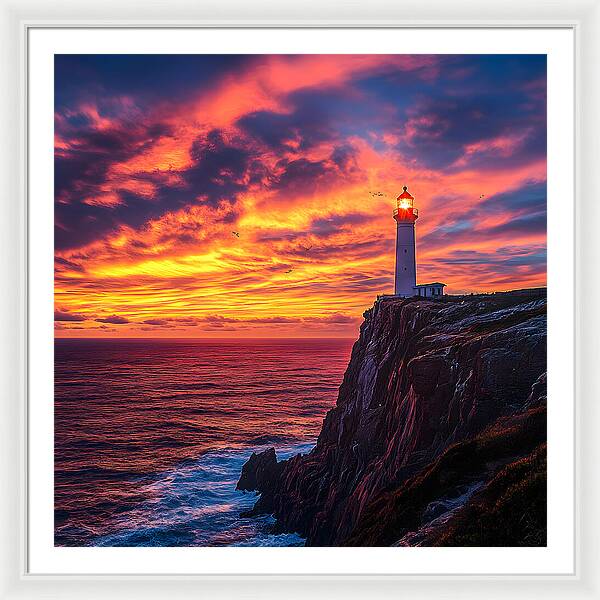 Sunset Sentinel - Framed Print