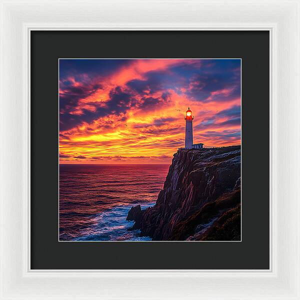 Sunset Sentinel - Framed Print