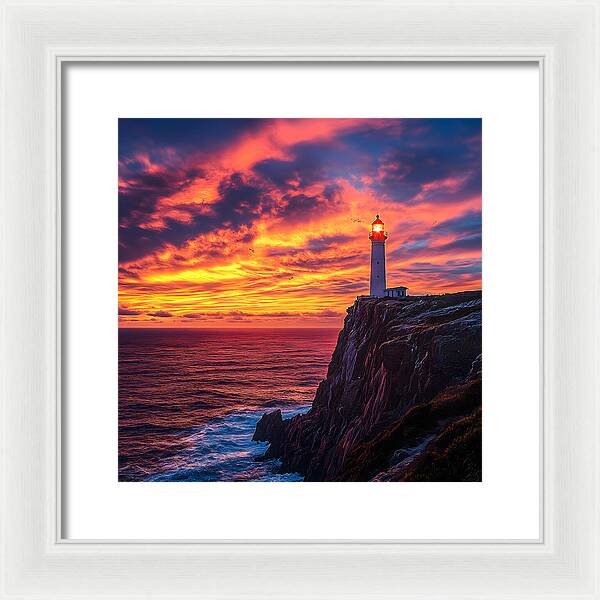 Sunset Sentinel - Framed Print