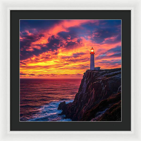 Sunset Sentinel - Framed Print