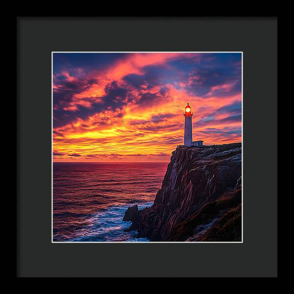 Sunset Sentinel - Framed Print