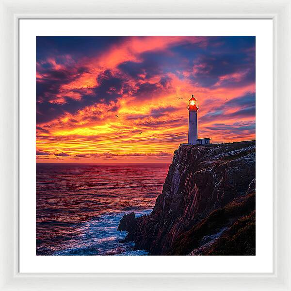 Sunset Sentinel - Framed Print