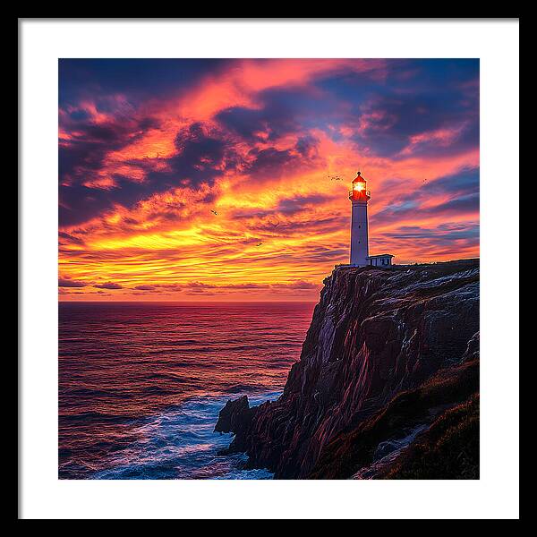 Sunset Sentinel - Framed Print