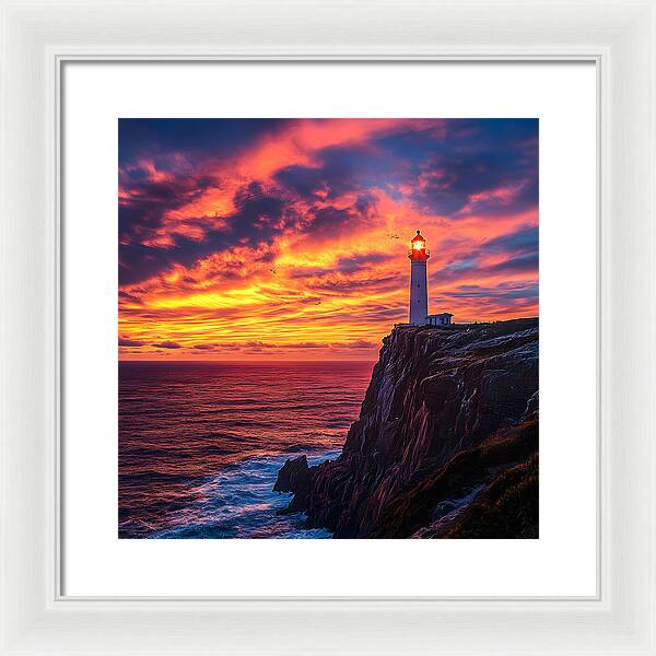 Sunset Sentinel - Framed Print