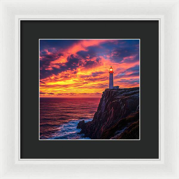 Sunset Sentinel - Framed Print