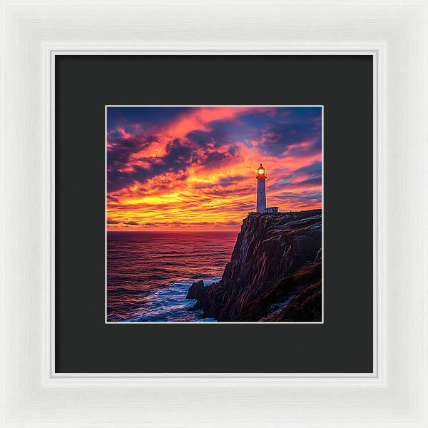 Sunset Sentinel - Framed Print
