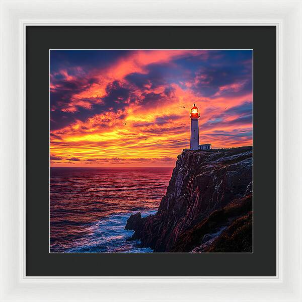 Sunset Sentinel - Framed Print