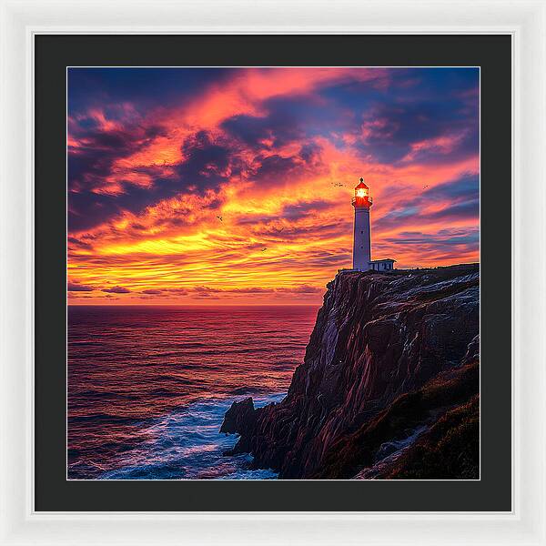 Sunset Sentinel - Framed Print