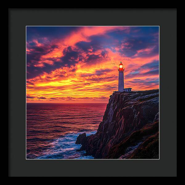 Sunset Sentinel - Framed Print