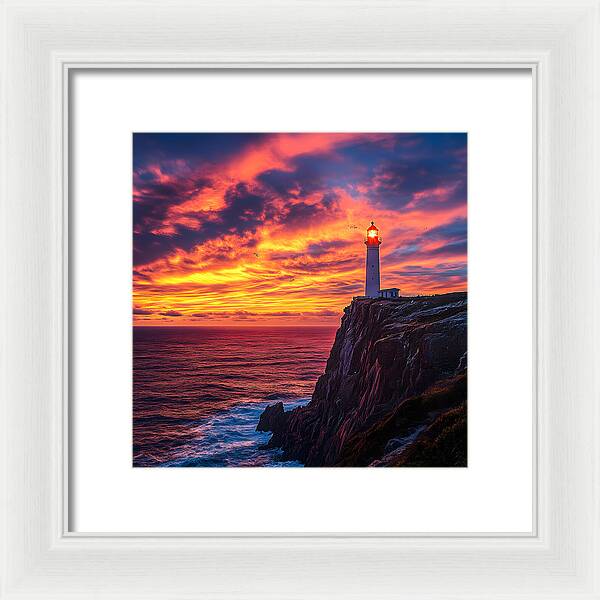Sunset Sentinel - Framed Print