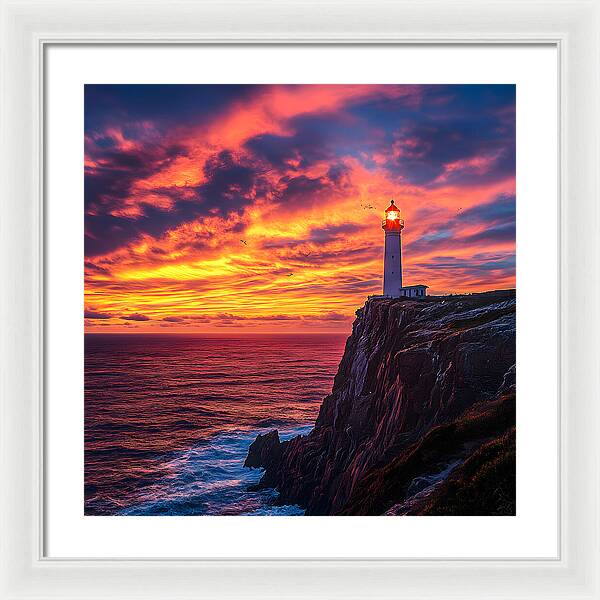 Sunset Sentinel - Framed Print