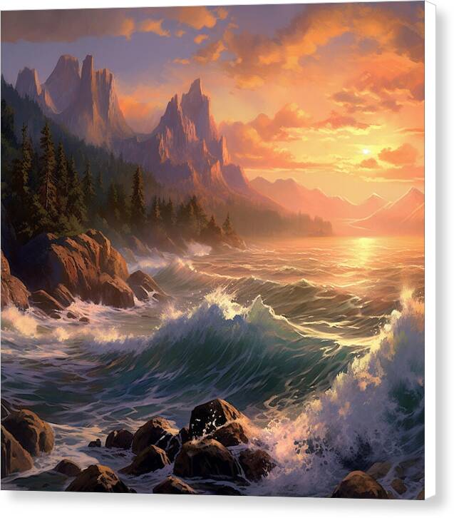 Sunset Surge - Canvas Print