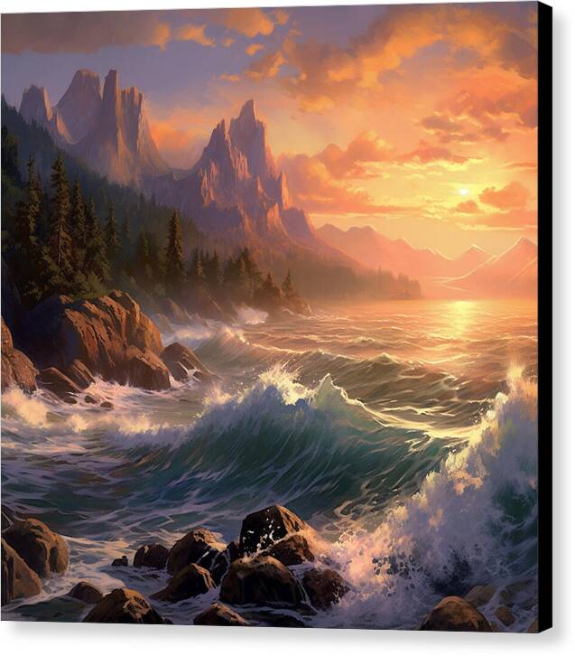 Sunset Surge - Canvas Print