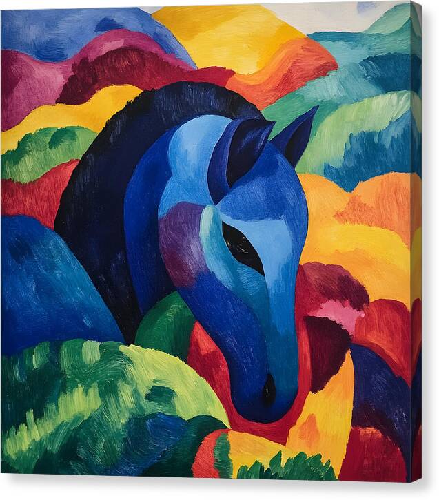 The Blue Steed - Canvas Print