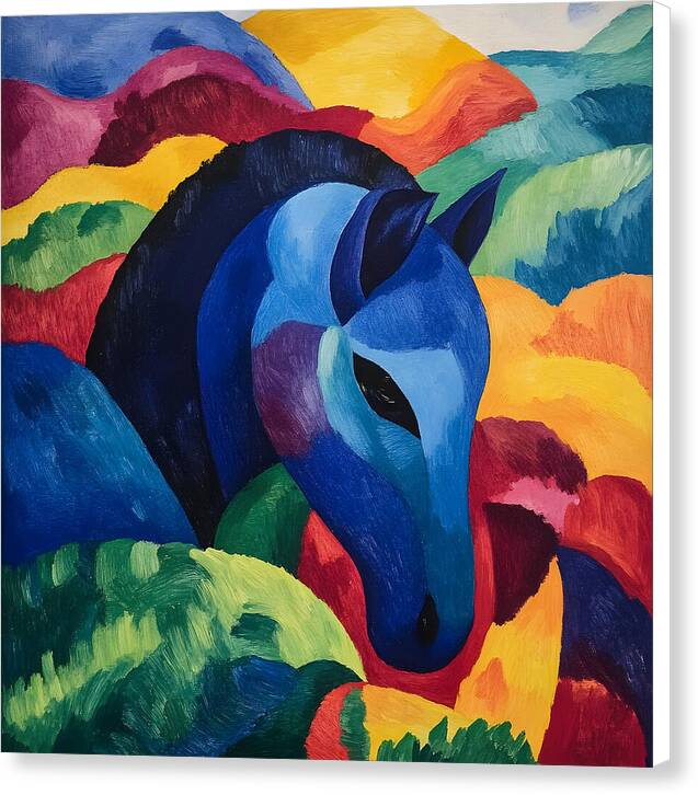 The Blue Steed - Canvas Print