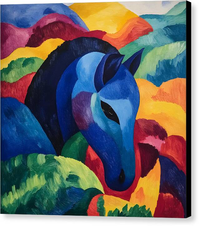 The Blue Steed - Canvas Print