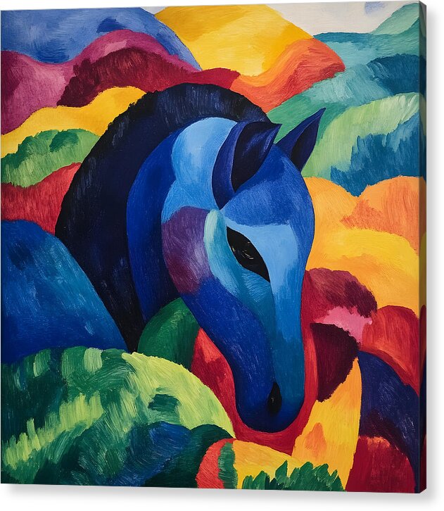 The Blue Steed - Acrylic Print