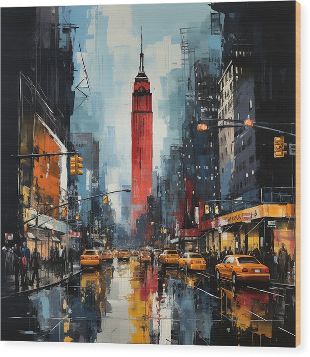 The City - Wood Print