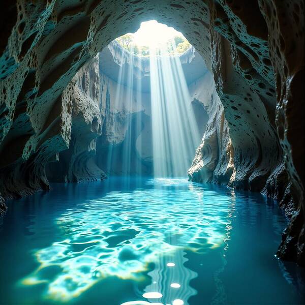 The Hidden Oasis - Art Print