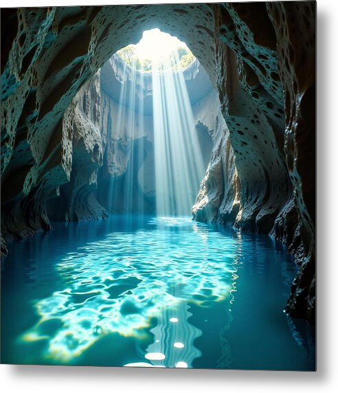 The Hidden Oasis - Metal Print