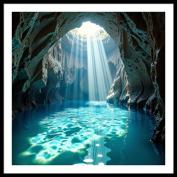 The Hidden Oasis - Framed Print