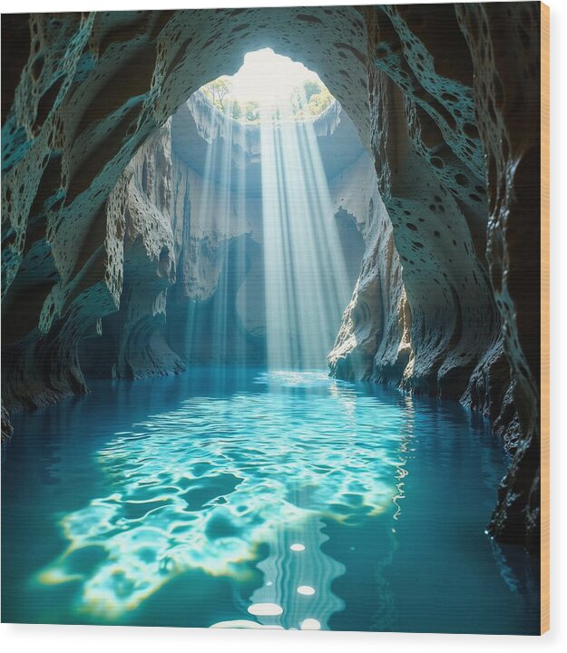 The Hidden Oasis - Wood Print