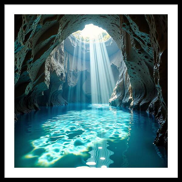 The Hidden Oasis - Framed Print