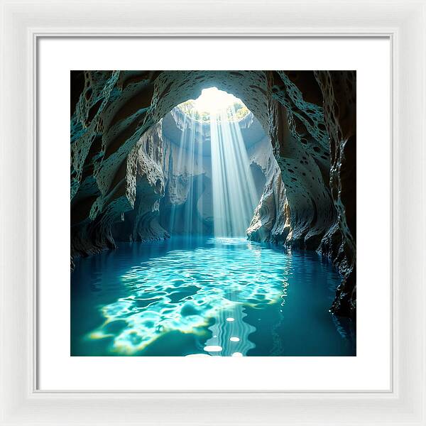 The Hidden Oasis - Framed Print