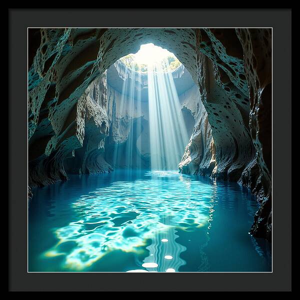 The Hidden Oasis - Framed Print