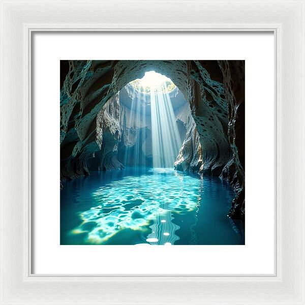The Hidden Oasis - Framed Print