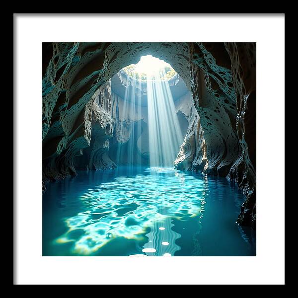 The Hidden Oasis - Framed Print