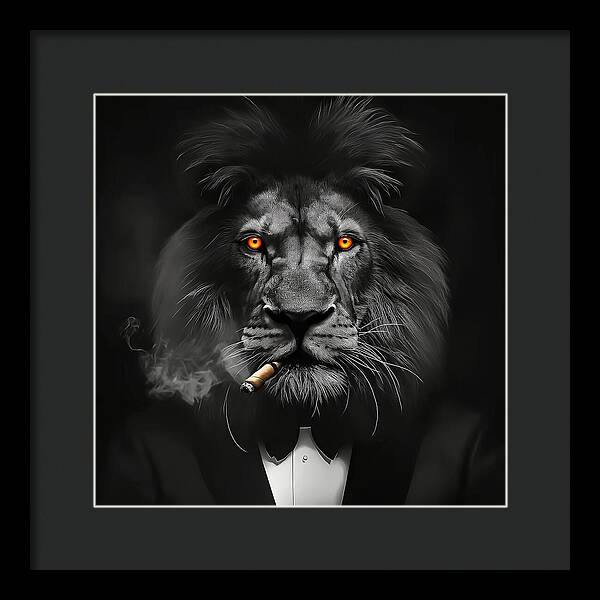 The Lion Don - Framed Print