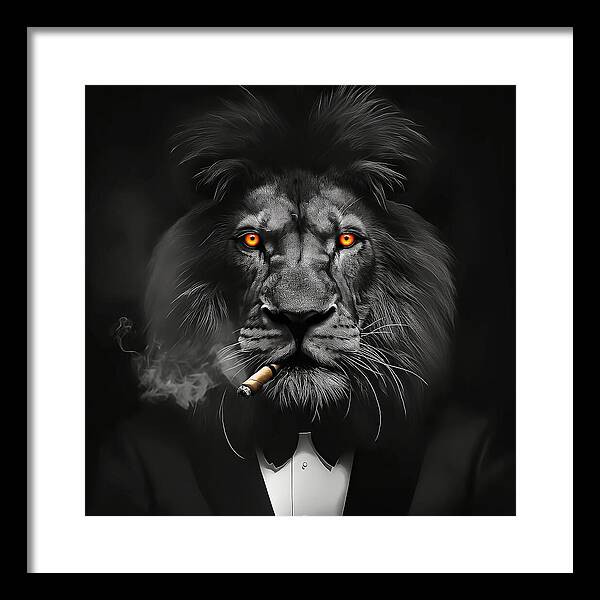 The Lion Don - Framed Print