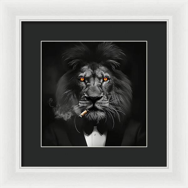 The Lion Don - Framed Print