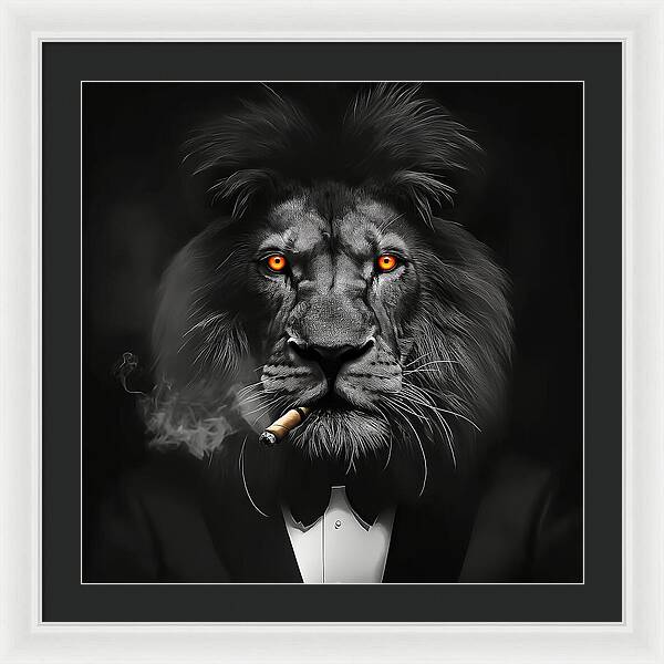 The Lion Don - Framed Print