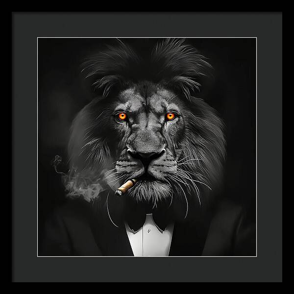 The Lion Don - Framed Print