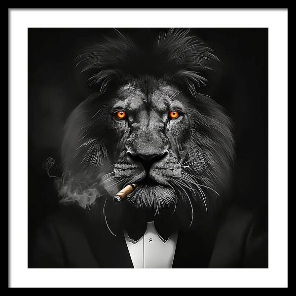 The Lion Don - Framed Print