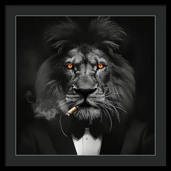 The Lion Don - Framed Print