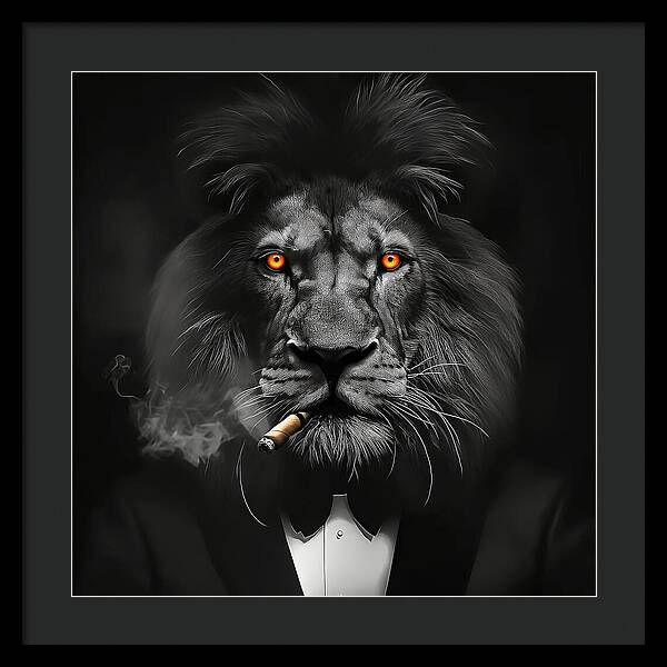 The Lion Don - Framed Print