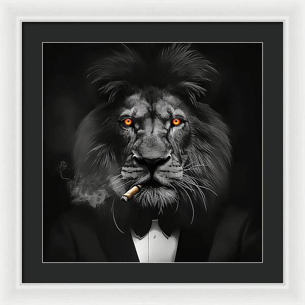 The Lion Don - Framed Print
