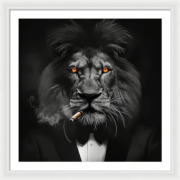 The Lion Don - Framed Print