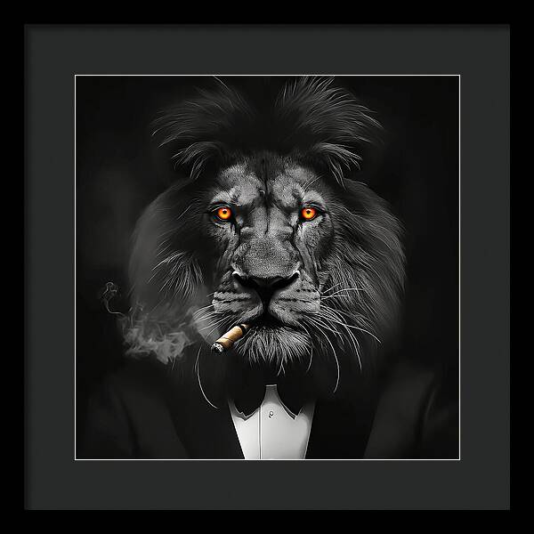 The Lion Don - Framed Print