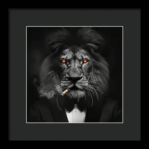 The Lion Don - Framed Print