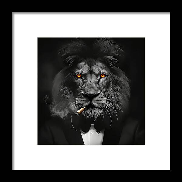 The Lion Don - Framed Print