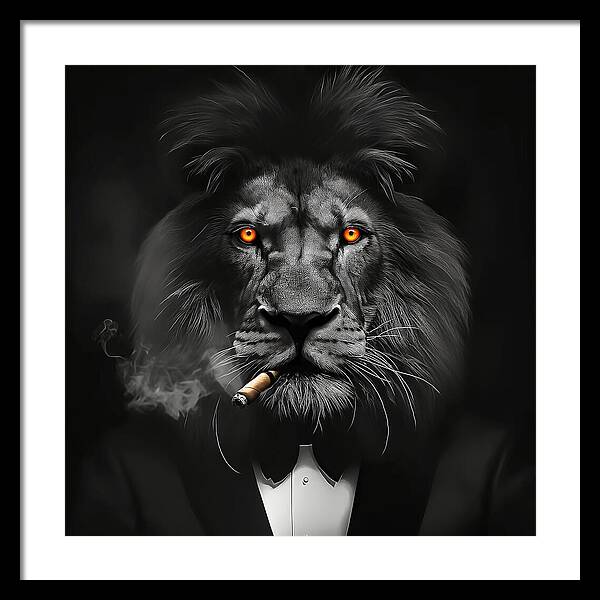 The Lion Don - Framed Print