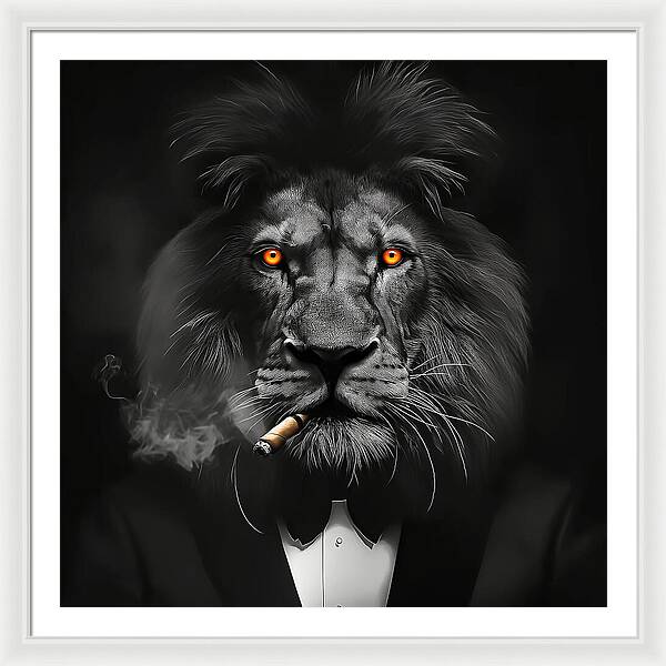 The Lion Don - Framed Print