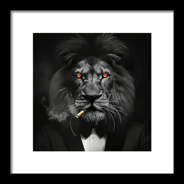 The Lion Don - Framed Print