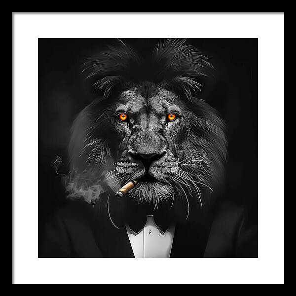 The Lion Don - Framed Print